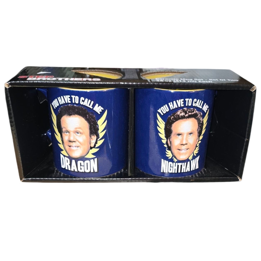 Blue Step Brothers Mugs Set